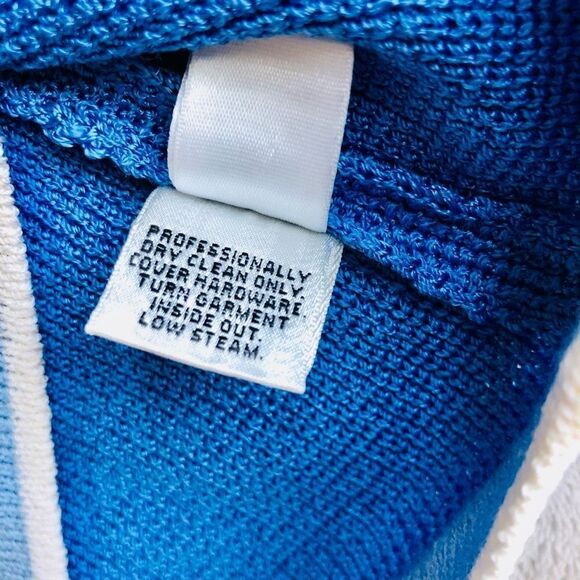 NWOT Vintage St. John Sport Light Blue 4 Pocket Button Up Cardigan - Picture 8 of 16